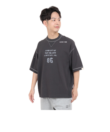 ニューバランス（new balance）半袖Tシャツ メンズ 1000 オーバーサイズフィット AMT35007PHM