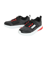 プーマ（PUMA）ジュニアスニーカー エボルブ ストリート ブラック 38913802 ボーイズ スポーツシューズ ベルクロ 通気性 通学 登校 運動靴
