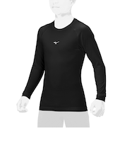 ミズノ（MIZUNO）野球 ジュニア 練習着 アンダーシャツ ローネック長袖 12JAAP5009 速乾