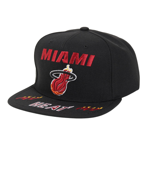 キャップ FRONT LOADED スナップバック Miami Heat HHSS2997-MHEYYPPPBLCK