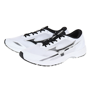 ミズノ（MIZUNO）ランニングシューズ デュエルソニック3 ホワイト グレー U1GD233402 スニーカー トレーニング 軽量 クッション 陸上