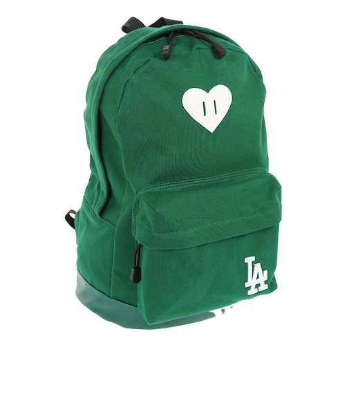 エムエルビー（MLB）ハート型ブタバナ付リュック E.CM LA-MBBK165 GR