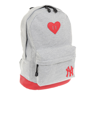 エムエルビー（MLB）ハート型ブタバナ付リュック E.CM YK-MBBK165 GYRD