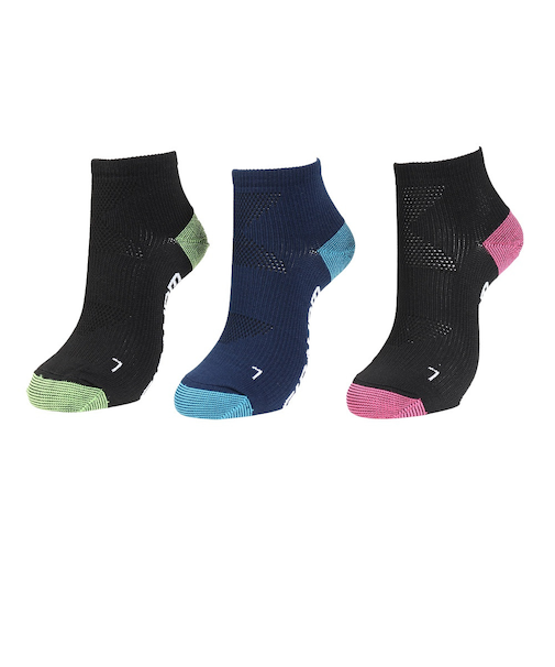 ストロングアンクル丈ソックス 3足組 YELBLUPNK SK3S0045-WA894-GROK