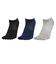 その他ブランド（OTHER BRAND）消臭5本指 ソックス 3足組 GRYNVYBLK 894NN3OK0074