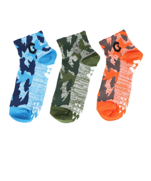 GAOHアンクルソックス 3足組 ORGBLUKHA19 SK3S0083-WA896-GROK