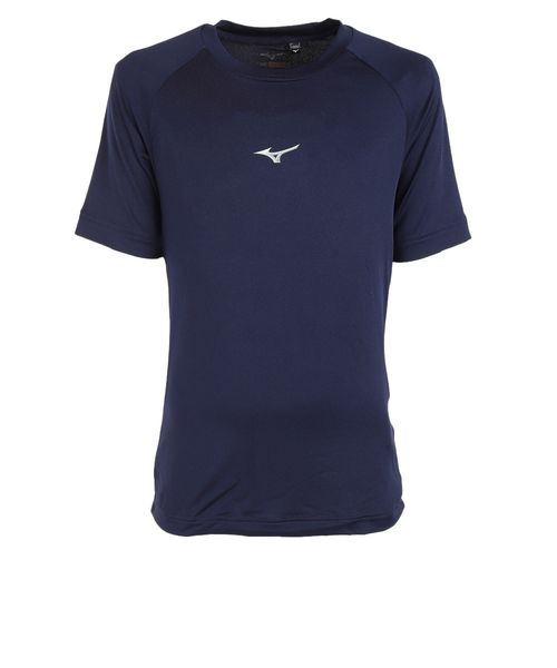 ミズノ（MIZUNO）野球 アンダーシャツ ジュニア ローネック 半袖