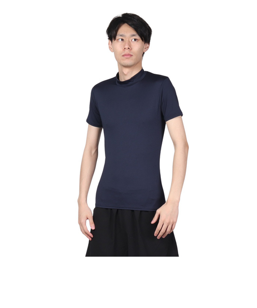 デュアリグ（DUARIG）サッカーウェア ドライプラス ストレッチハイネック半袖 3S0003-SCWR-741ES NVY 速乾