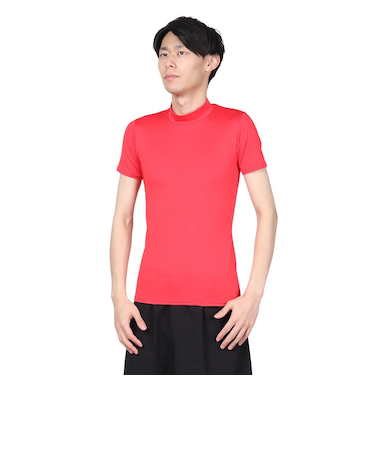 デュアリグ（DUARIG）サッカーウェア ドライプラス ストレッチハイネック半袖 3S0003-SCWR-741ES RED 速乾