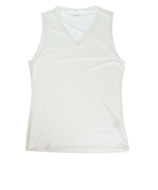 デュアリグ(DUARIG)サッカーウェア ドライプラス Vネックノースリーブシャツ 3S0006-SCWR-741ES WHT 速乾