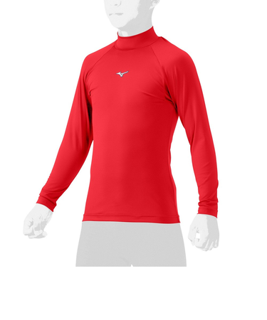 ミズノ(MIZUNO)野球 アンダーシャツ ジュニア ハイネック 長袖 12JAAP5162 速乾