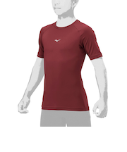 ミズノ（MIZUNO）野球 アンダーシャツ ジュニア ローネック 半袖 12JAAP5263 速乾