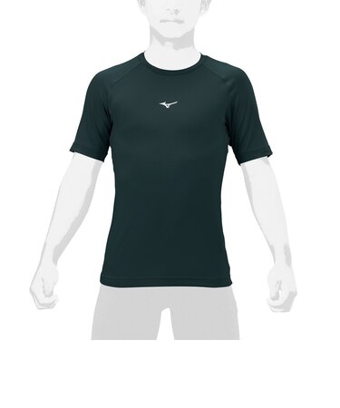 ミズノ（MIZUNO）野球 アンダーシャツ ジュニア ローネック 半袖 12JAAP5234 速乾