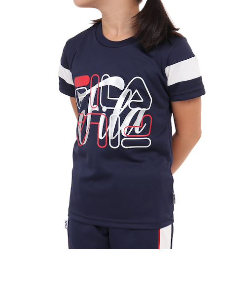 フィラ（FILA）ガールズ 半袖Tシャツ 113-704 NV