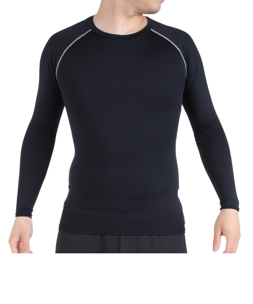 デュアリグ(DUARIG)サッカーウェア ドライプラス クルーネック長袖 3S0008-SCWR-741ES BK/GY 速乾