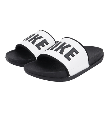 ナイキ（NIKE）サンダル オフコート スライド ブラック ホワイト BQ4632-011 シャワーサンダル レジャー プール タウン ビーチ 軽量 快適