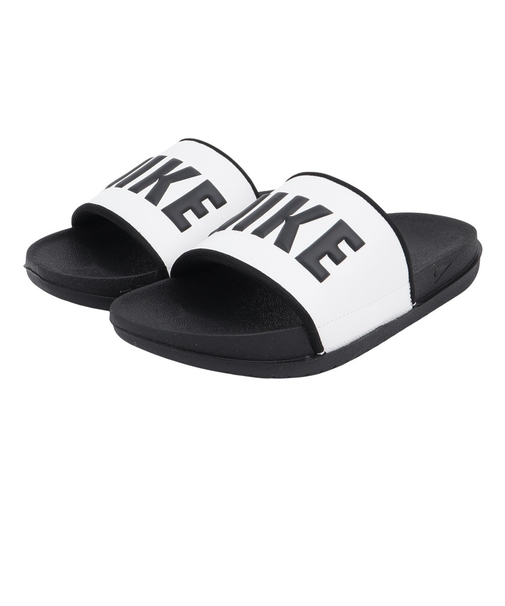 ナイキ（NIKE）サンダル オフコート スライド ブラック ホワイト BQ4632-011 シャワーサンダル レジャー プール タウン ビーチ 軽量 快適