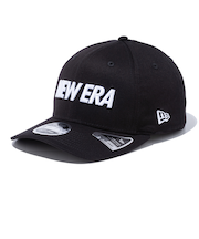 ニューエラ（NEW ERA）帽子 9FIFTY ストレッチスナップ ワードマークロゴ ブラック×ホワイト キャップ 13552069 帽子