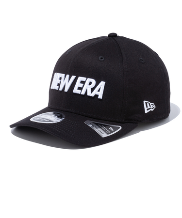 ニューエラ（NEW ERA）帽子 9FIFTY ストレッチスナップ ワードマークロゴ ブラック×ホワイト キャップ 13552069 帽子