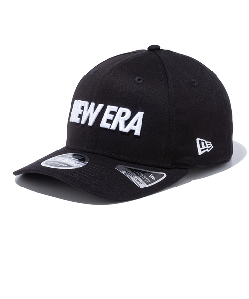 ニューエラ（NEW ERA）帽子 9FIFTY ストレッチスナップ ワードマークロゴ ブラック×ホワイト キャップ 13552069 帽子