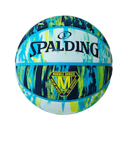 スポルディング（SPALDING）バスケットボール 5号球 マーブル ブルー×イエロー ラバー 84-804J 屋外 室外