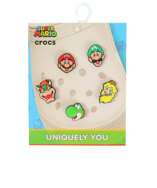 クロックス（crocs）ジビッツ チャーム スーパー マリオ 5PK 10007701 シューズアクセサリー シューチャーム
