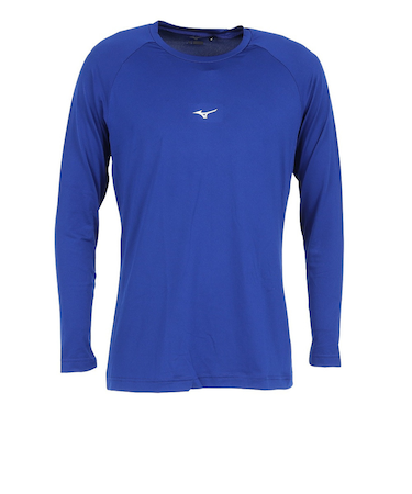 ミズノ（MIZUNO）野球 アンダーシャツ ローネック長袖シャツ 12JAAP1016 パステルネイビー 速乾