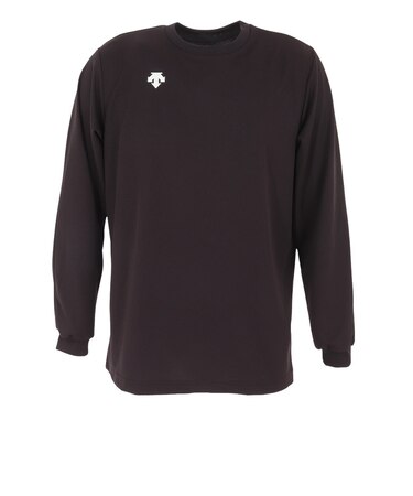 デサント（DESCENTE）バレーボールウェア ワンポイント 長袖プラクティスシャツ DVB-5216B BWH 速乾