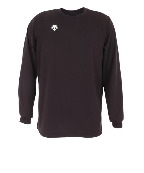 デサント（DESCENTE）バレーボールウェア ワンポイント 長袖プラクティスシャツ DVB-5216B BWH 速乾