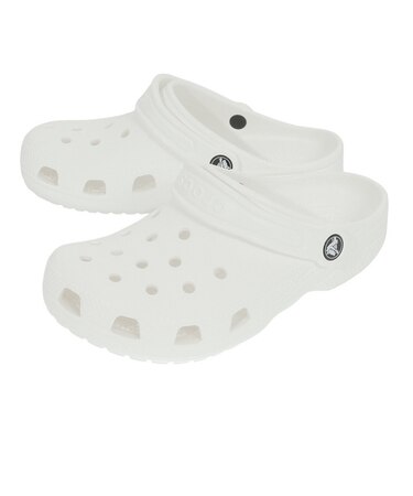 クロックス（crocs）スポーツサンダル クラシック クロッグ キッズ ホワイト 206991-100-2023 レジャー プール ビーチ 軽量