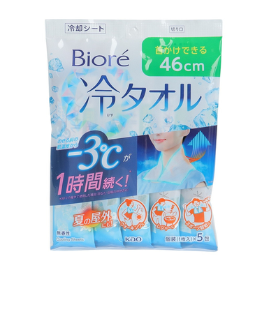 ビオレ 冷タオル 無香性 5本入