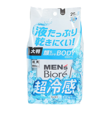 メンズビオレ 顔もふけるボディシート クールタイプ クールオーシャンの香り 28枚入