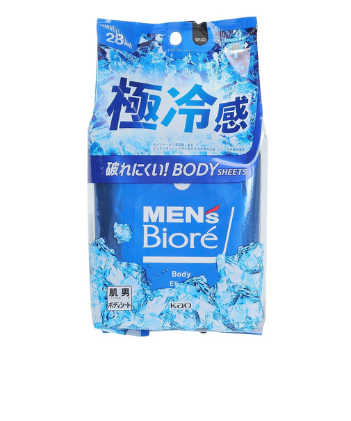 メンズビオレ ボディシート 極冷感タイプ クールオーシャンの香り 28枚入