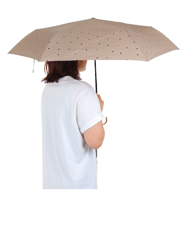 雨傘 折りたたみ傘 ミルキードット mini 6375-011-002 ブラウン 茶色 撥水 晴雨兼用 ミニ傘 おしゃれ 傘 梅雨 雨