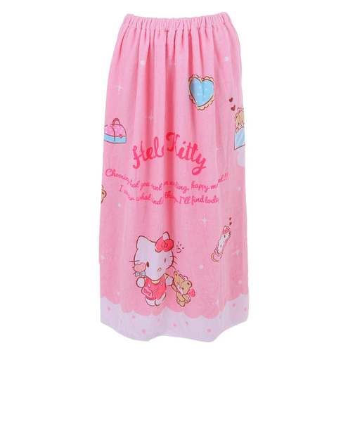 ハローキティ（HELLOKITTY）水泳 タオル ハローキティ きらきらショッピング柄 巻きタオル 80cm丈 3095005300