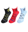 アンブロ（UMBRO）ショートソックス 3足組 UUAVJB07 SRBK