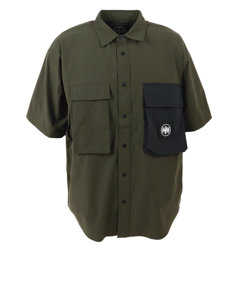 半袖シャツ メンズ HFF Gimmick 88000067 OLV