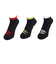 アンブロ（UMBRO）3足組アンクルソックス XEB UUAVJB06 BK