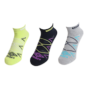 アンブロ（UMBRO）3足組アンクルソックス XEB UUAVJB08 LGNV