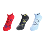 アンブロ（UMBRO）3足組アンクルソックス XEB UUAVJB08 SRBK