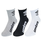 アンブロ（UMBRO）3足組ショートソックス UUAVJB05 WGB