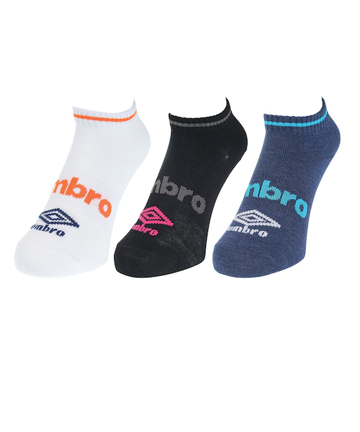 アンブロ（UMBRO）3足組ショートソックス UUAVJB11 NBWH