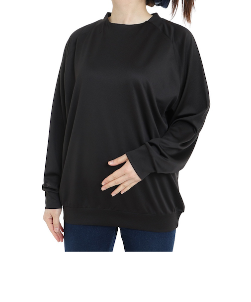 リアルストーン（RealStone）トレーナー レディース ロングスリーブトップ TR-C007PO B