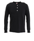 ヘルスニット（Healthknit）長袖Tシャツ メンズ 天竺 ヘンリーネック 906L BLK