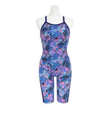 フィットネス水着 レディース 水泳 ショートジョン INVERTED FL RA123-SFWER NV