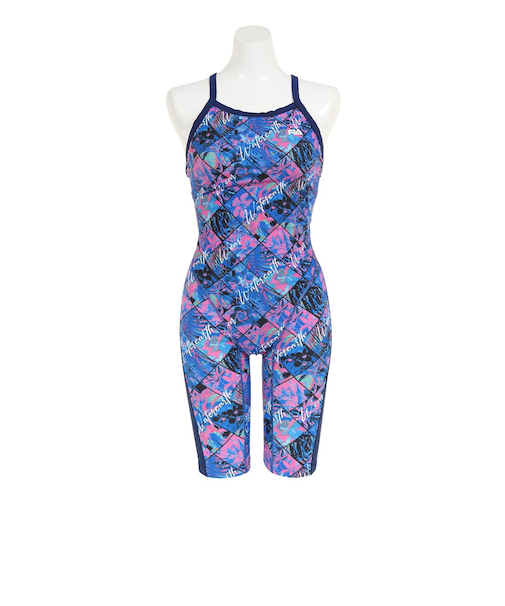 フィットネス水着 レディース 水泳 ショートジョン INVERTED FL RA123-SFWER NV