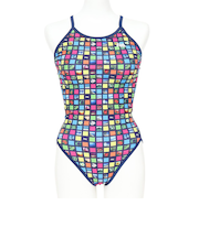 フィットネス水着 レディース 水泳 H-バック TROPICAL PLAN RA123-HTROP NV1