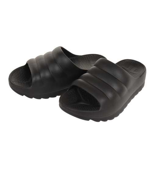 スポーツサンダル W-CLOUD ブラック 341343 軽量 厚底 クッション性 衝撃吸収 抗菌 スライド シャワサン レジャー
