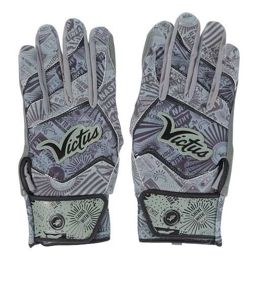 バッティンググローブ 両手用 野球 THE NOX Batting Gloves VBGNOX GY/BK