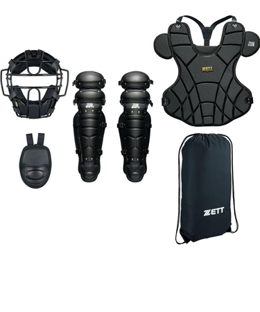 ゼット（ZETT）野球 軟式用 キャッチャー 防具4点セット BL303SET-1900
